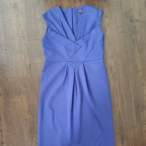 Adrienne Vittadini Blue Midi Dress